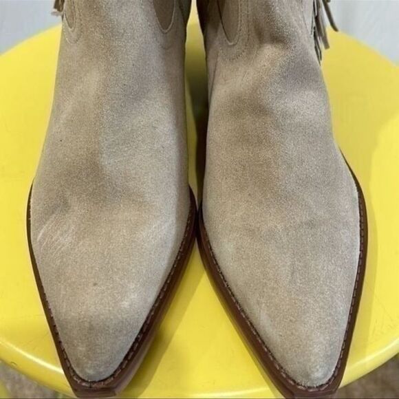 Coconut by Matisse Camel Brown Fringe Suede Ankle Boots(Size 8) - Picture 7 of 11